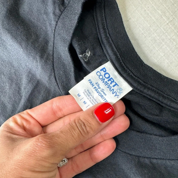 Black Polyester Cotton Classic Short Sleeve T-Shirt “Twelve Design” size M - Picture 6 of 10